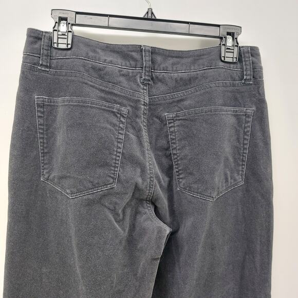 Coldwater Creek Velour Faded Black Pants with Pockets Size 8 - Picture 12 of 15